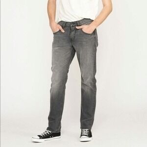 Hudson Blake Slim Straight Men’s Distressed Wash Gray Jeans Size 38 NWT